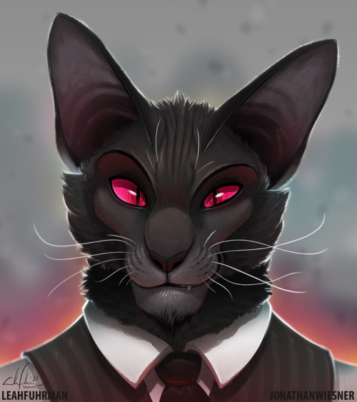 ‘On the best cat in the world there is one hair of the devil.’Had the urge to paint a kitty yesterda