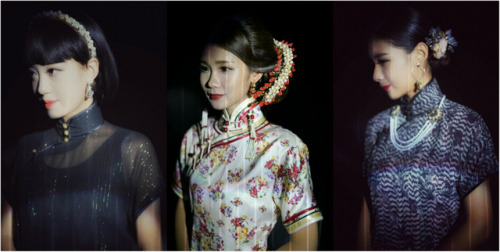 All qipao by the successor(fourth generation) of Gong’s qipao of Beijing genre, Luo Sancai罗三裁.