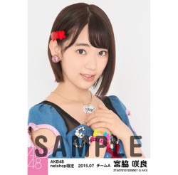 liss2joy:  AKB48 2015年7月度 net shop限定個別生写真5枚セット