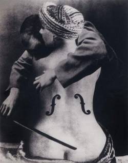 Sleep-Has-His-House:  Karl Baden - Man Ray/André Kertész (Collage After Le Violon