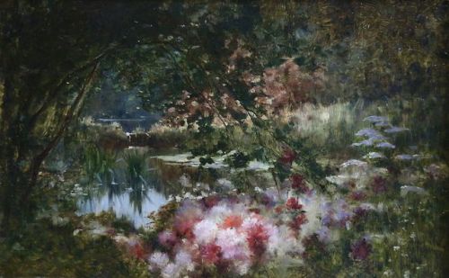 catonhottinroof:  Adolphe-Louis Castex-Degrange (1840 - 1918)  Water Lilies on Lake
