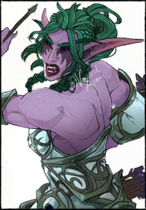 vaard:Here’s Tyrande by herself from the tutorial. She’s part of a 6 character sheet I’m slowly work