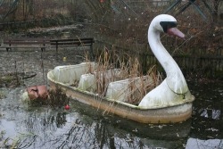 skeletonsdance:  Overgrown swan ride at the