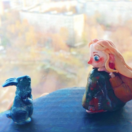 Luna and her patronus ✨ #clay #sculpture #art #harrypotter #hp #lunalovegood www.instagram.c