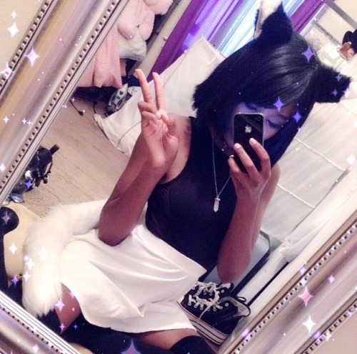 prince-bunnie:  I never post my face to my blog, but yea I’m a catgirl lmao 🌚 literally
