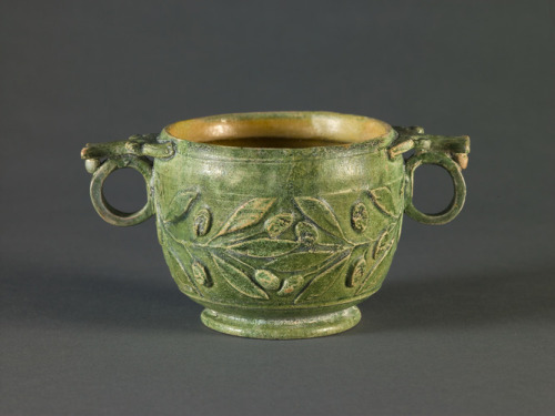 slam-ancient:Two-handled Cup (skyphos), Roman, 1st century BC–1st century AD, Saint Louis Art 