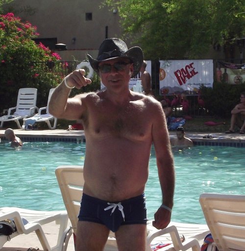 Howdy from Palm Springs and the Gay Rodeo Pool Party 06MAY13.#palmspringsgayrodeopoolparty #gaypal