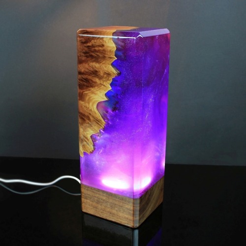 sosuperawesome:  Wood and Resin NightlightsWood porn pictures