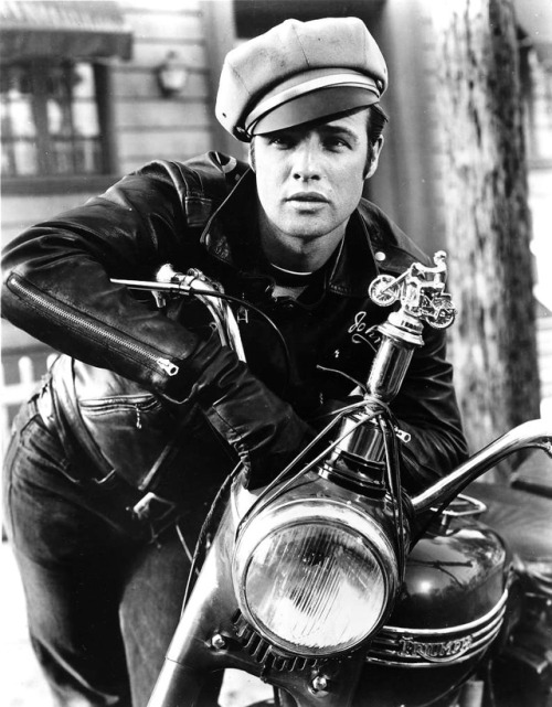 oldhollywoodcinema:Marlon Brando photographed for The Wild One (1953)