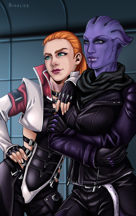 My pathfinder-queen of Kadara and the pirate-queen of Omega &lt;3