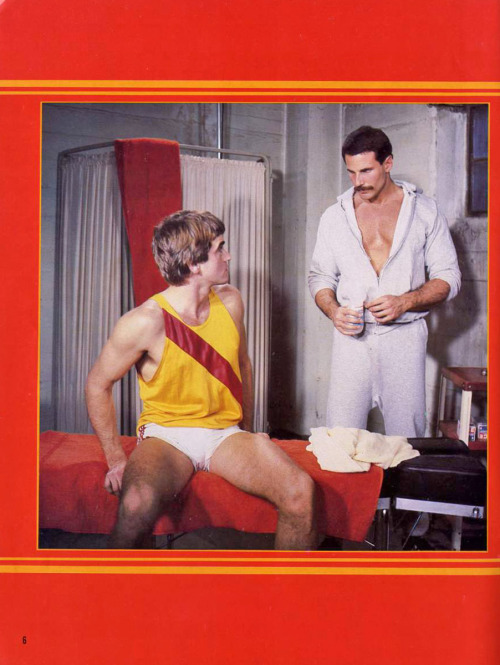 From TRACK MEAT (1979) Models are Mark Kropp &amp; Clay Russell
