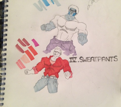 「IV. Sweatpants」My personal stand, created using the excellent Jojo Stand Generator.If you haven&rsq