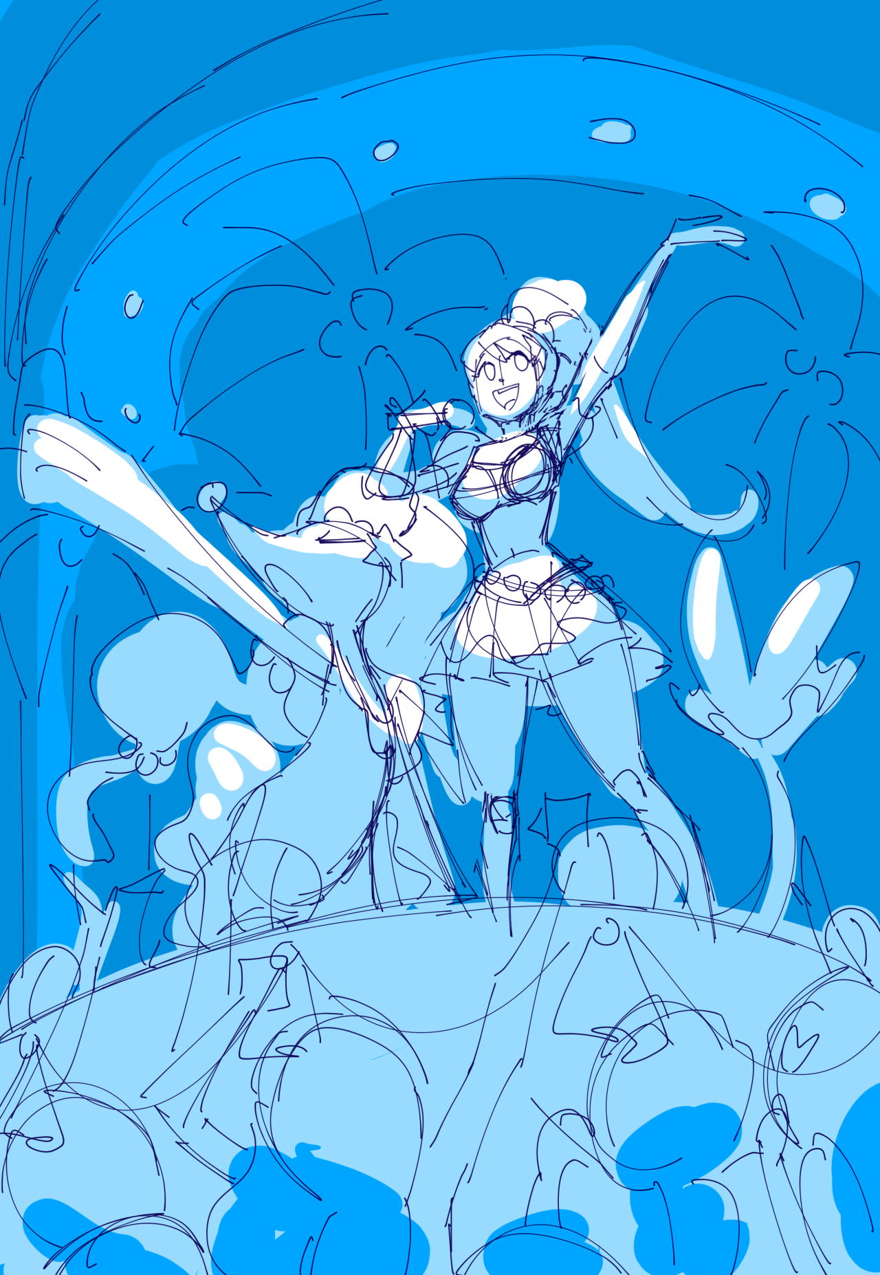pan-pizza:  lexivine: scraps throughout the semester Oh god You drew that anime guy