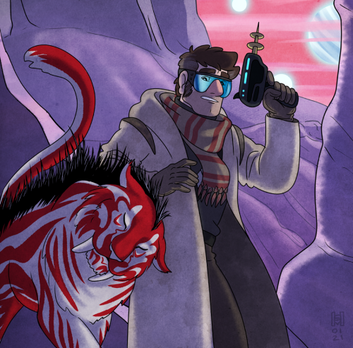 eregyrn-falls-art:A SeSa gift for @pinesbrosfalls, who wanted “Ford in the multiverse, in what