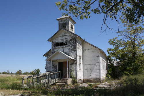 Ghost Town Church by dbro1206 on Flickr.Picher, Oklahoma, USA