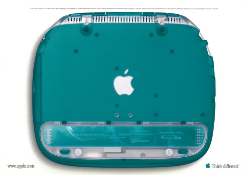 y2kaestheticinstitute: “Say hello to iBook.” (GQ Magazine - 1999)