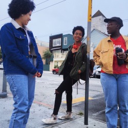 avocadomami:  Black babes taking over San Francisco. We’re hella handsome💙 int3gurl bodyglttr nirv-asana bodyglttr