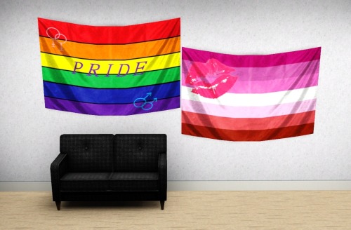 venusprincess-simblr:Pride Flags by VenusPrincessMesh by Severinka:http://sims3s.ruShiftable.Categor