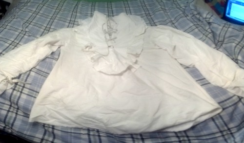 Any suggestions for the-lonely-swan on how to restyle this pirate shirt?I asked the-lonely-swan to e