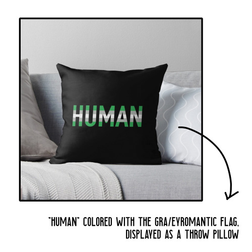 NEW ACE/ARO “HUMAN” DESIGNSnow available in the flags for asexual, aromantic, greysexual, greyromant