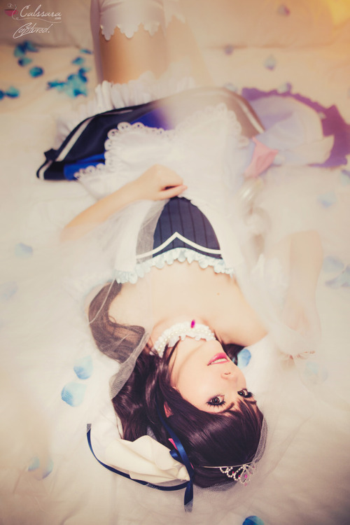  My Uzuki Shimamura costume <3!~~costume by Cosplaysky, wig by Cospickyshoes, clock, crown, hairb