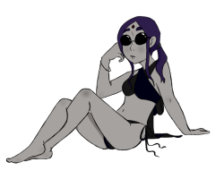 noobuu4u-arts:Swim Suit Raven