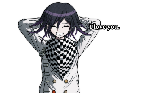 Danganronpa Ships Saying I Love You.