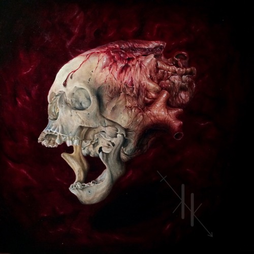 cross-connect:  Canadian visual artist and tattooer Kit King does a great line in finely detailed and beautifully rendered black and white drawings. The imagery she creates is rooted in darkness, with symbols of death like skulls reappearing frequently,