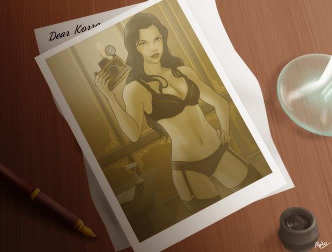 paelmoon:Korrasami by drakyx as a commission for LivewareProblem’s fanfiction Entwined