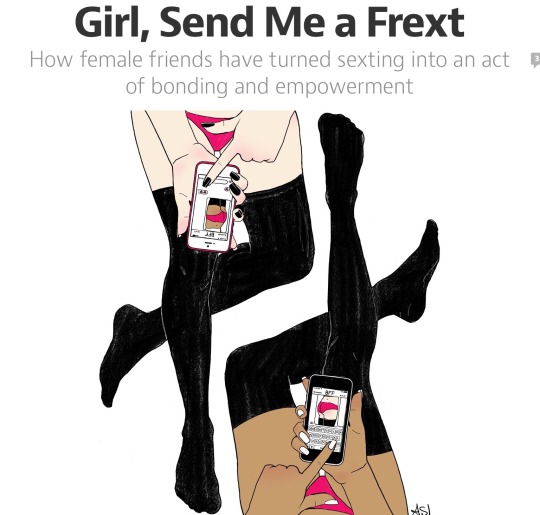 blackmagicalgirlmisandry:  grimgroaningghost:  rubyfruitjumble:  rubyfruitjumble:I just read a straight feminist thinkpiece about “frexting” (friend sexting with your girlfriends) and how it’s feminist and empowering and totally not gay   it contains