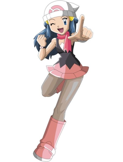 Dawn from pokemon showing off her wonderful pantyhose collection just for you.