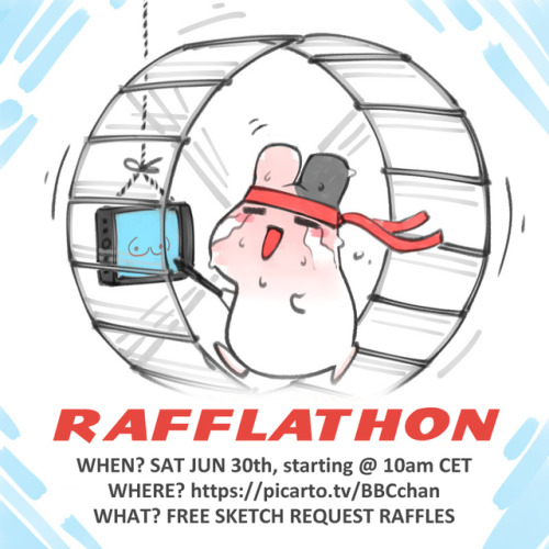 bbc-chan: bbc-chan:  bbc-chan:  FREE FOR ALL RAFFLATHON Hey everyone.This time I’m celebrating 60K tumblr followers. Thanks a lot for all the kind support and motivation you are giving me guys. Love you all! ♥ WHEN? SAT JUN 30th, starting @ 10AM CET.