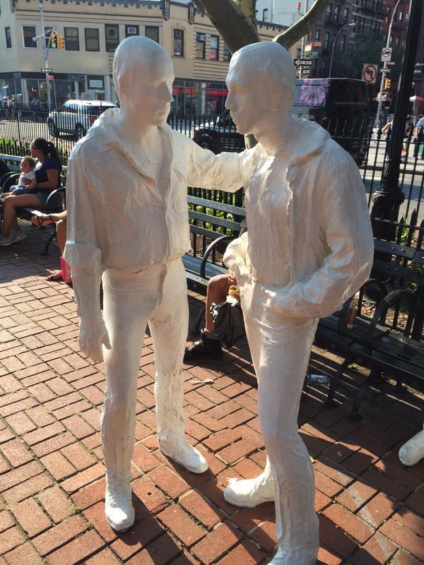 micdotcom:   Activists painted these statues at Stonewall to honor the historic trans
