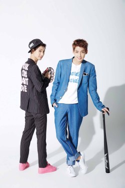 kpophqpictures: [HQ] BOYFRIEND Kwangmin &amp; Youngmin for Kwave Korea 1433x2150