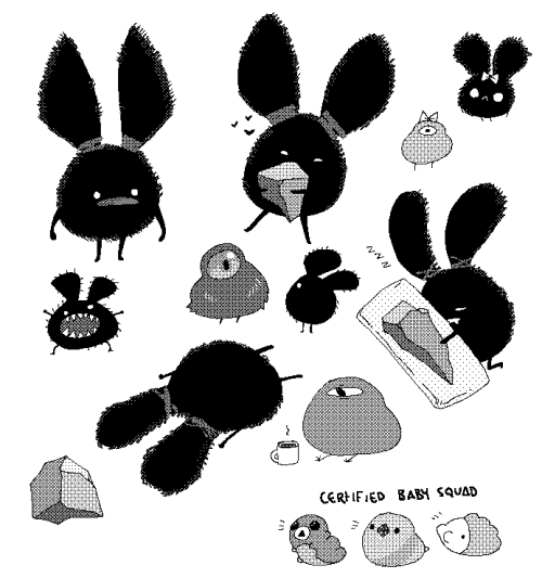 some misc drawings i did lately. some of them have little stories attached to them, viewable on my t