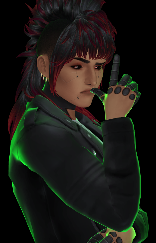 @yin-shimo 's Newest Hair Means I Can Finally Make My Favorite Cyberpunk Oc :')