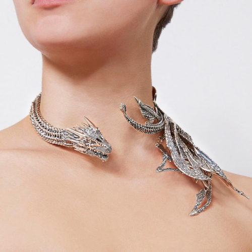 mymodernmet: “Game of Thrones” Inspired Jewelry Wraps Exquisite Silver Dragons Around Yo