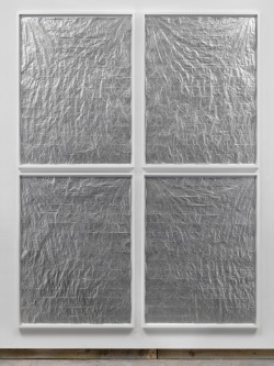 ruiard:Anna Barriball - Mirror Window Wall III Ink on paper, 260.5 x 200.5 cm, 2008