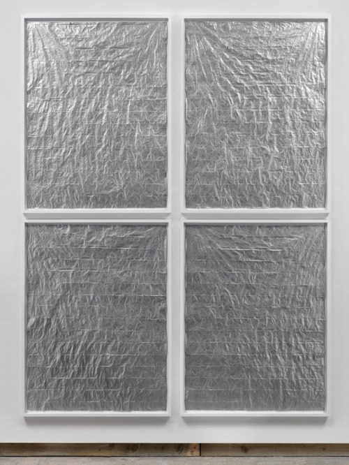 ruiard:Anna Barriball - Mirror Window Wall III Ink on paper, 260.5 x 200.5 cm, 2008