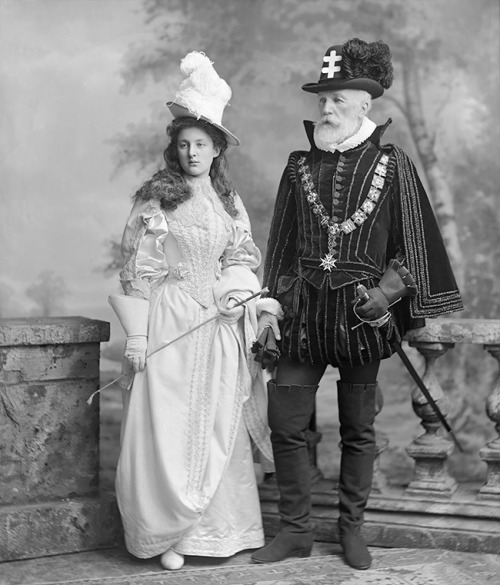 William Montagu Hay, 10th Marquess of Tweeddale and his daughter Lady Susan Elizabeth Clementine Hay