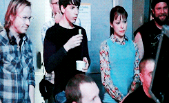thecloneclub:  Tatiana Maslany behind the scenes of Orphan Black Season 2 