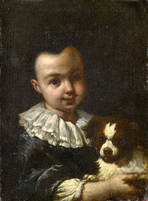 2.Antonio Amorosi A Boy with a Dog18th century, oil on canvas