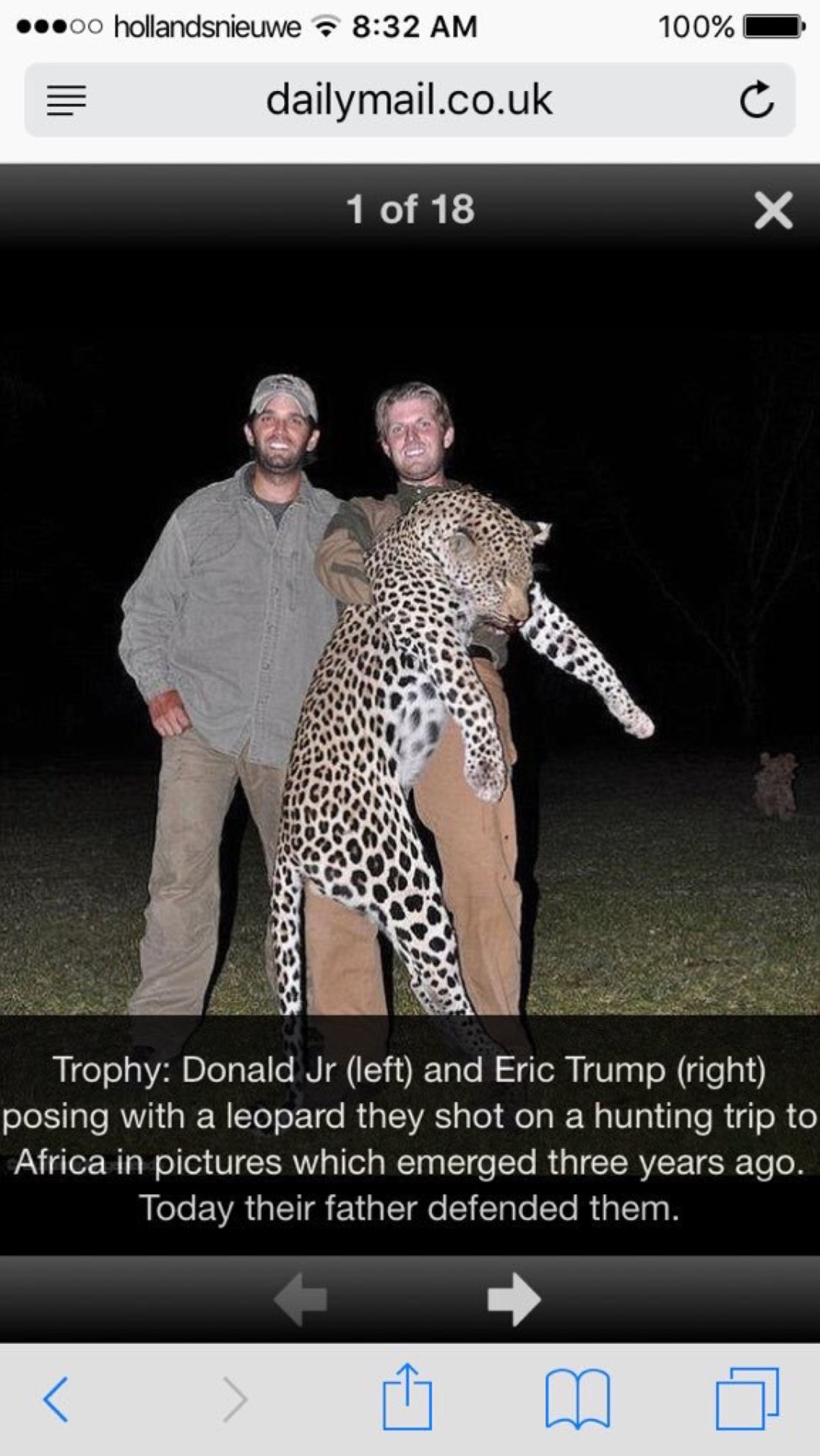 bitterbitchclubpresident: sugarndgahwa:  donald trump’s sons kill (endangered)