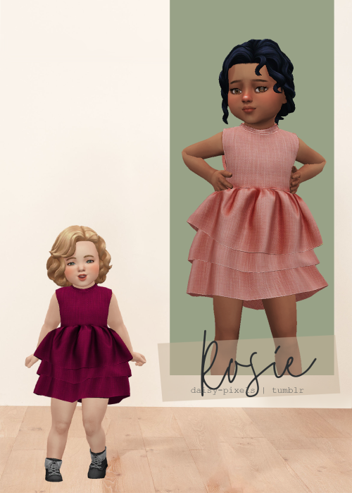 daisy-pixels:Rosie Dress (TS4)Download Dress: Patreon (now) | My Blog (January, 2nd)For ToddlersNew 