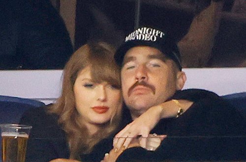 Taylor With Travis At The Baseball Game Tonight!