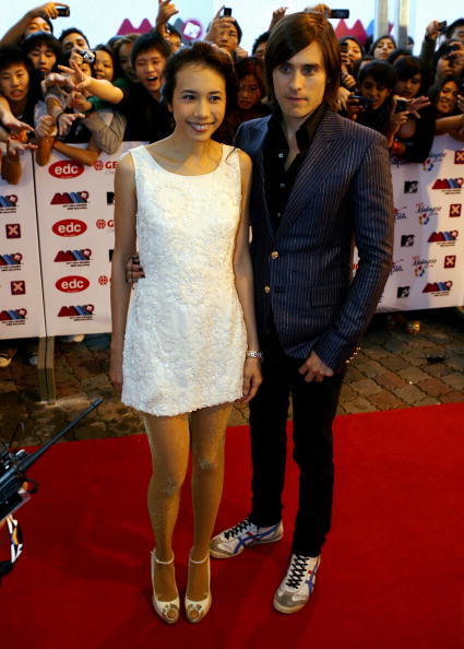 Karen Mok with Jared Leto at the 2008 MTV Asia Awards