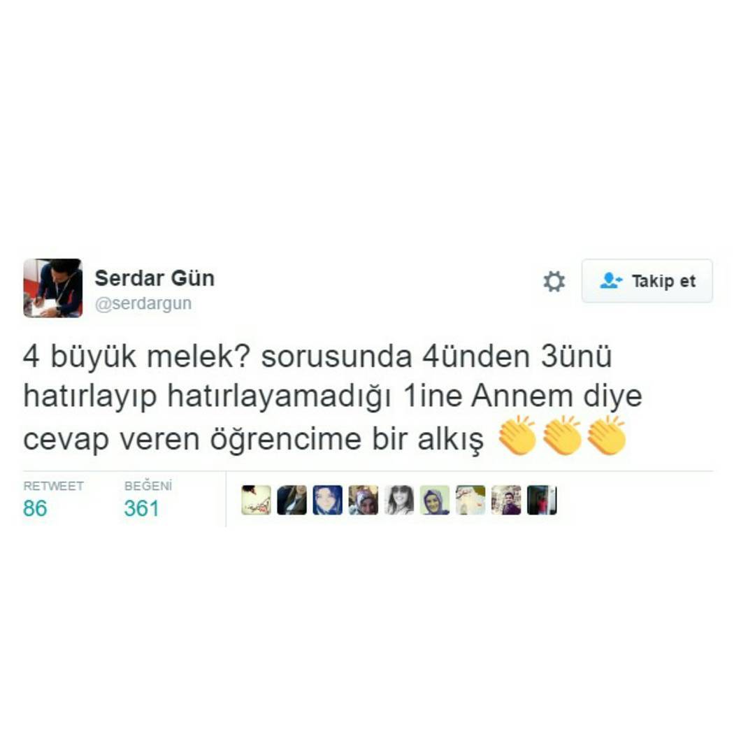 4 büyük melek? sorusunda...