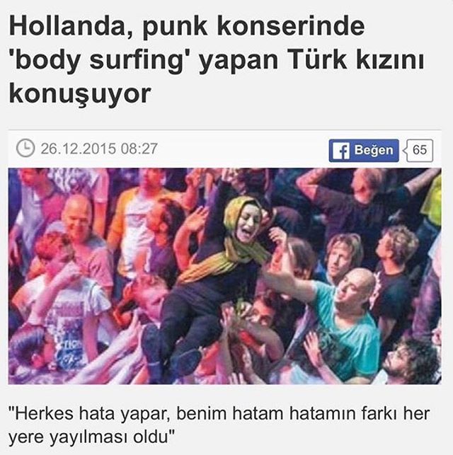 Hollanda, punk konserinde ...