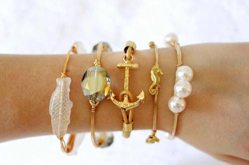 anniewearsit:So in love with my Golden Wind Sail Bracelet from the Quartermaster Collection by @kjp!