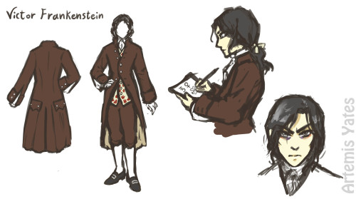  My own take on a design for Victor Frankenstein from Mary Shelley’s novel Frankenstein; or, T